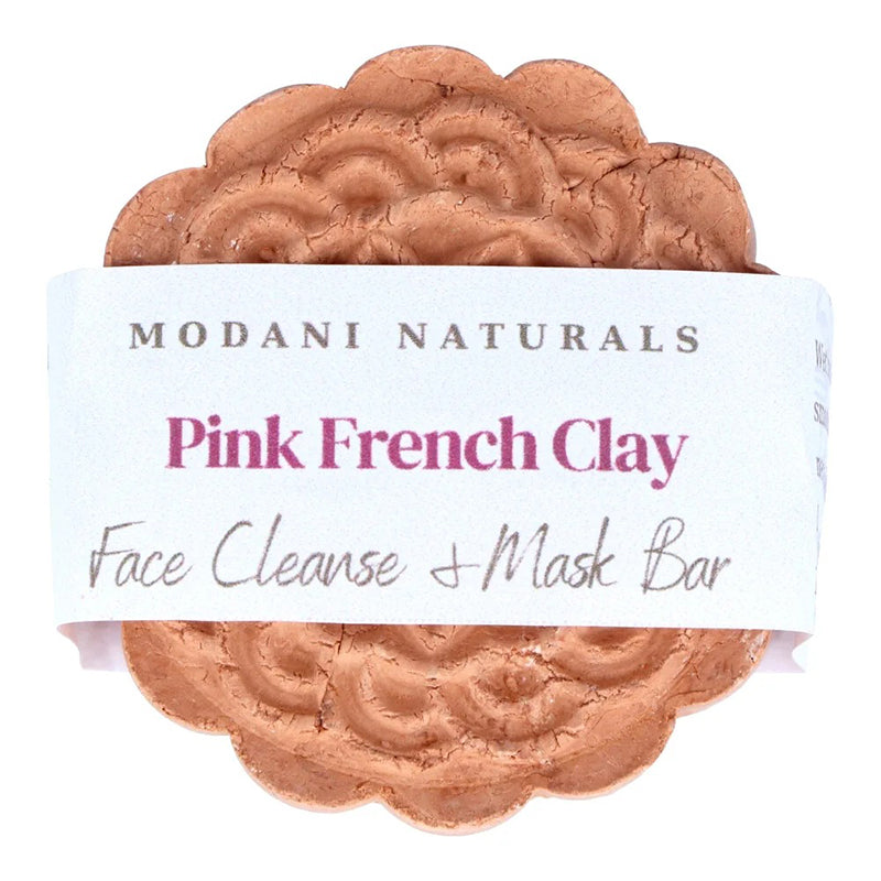 Modani Naturals Pink Clay Face Mask showing front label.
