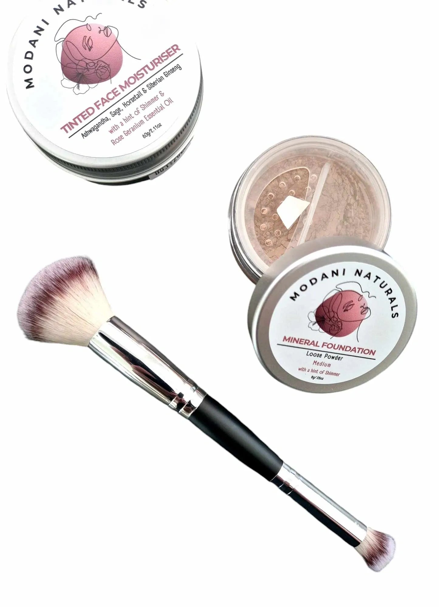 Tinted Face Moisturiser & Mineral Foundation Powder Bundle