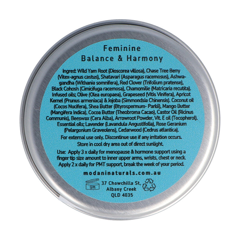 Modani Naturals Wild Yam Cream label showing ingredients list.