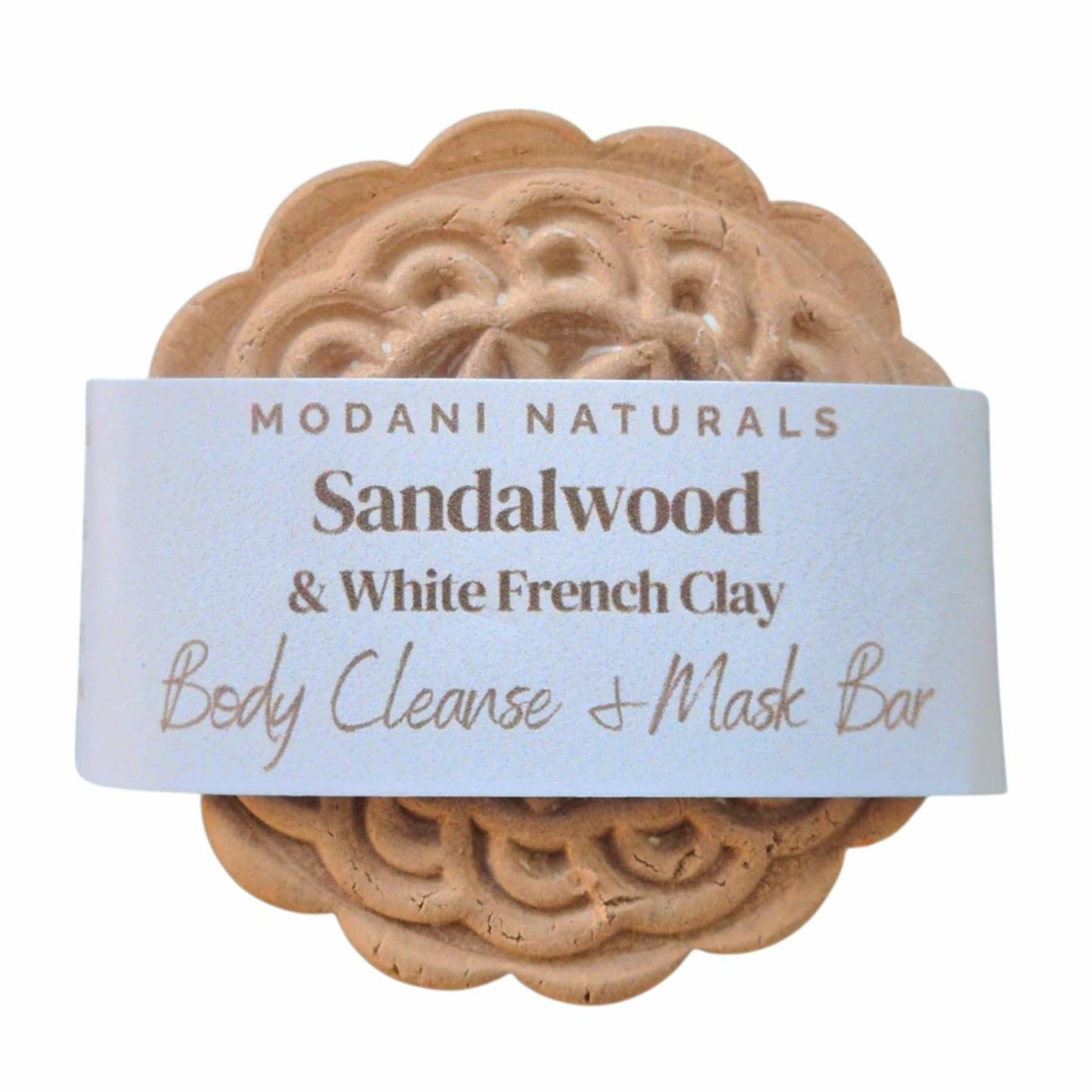 Sandalwood & White French Clay Cleanse & Mask Body Bar