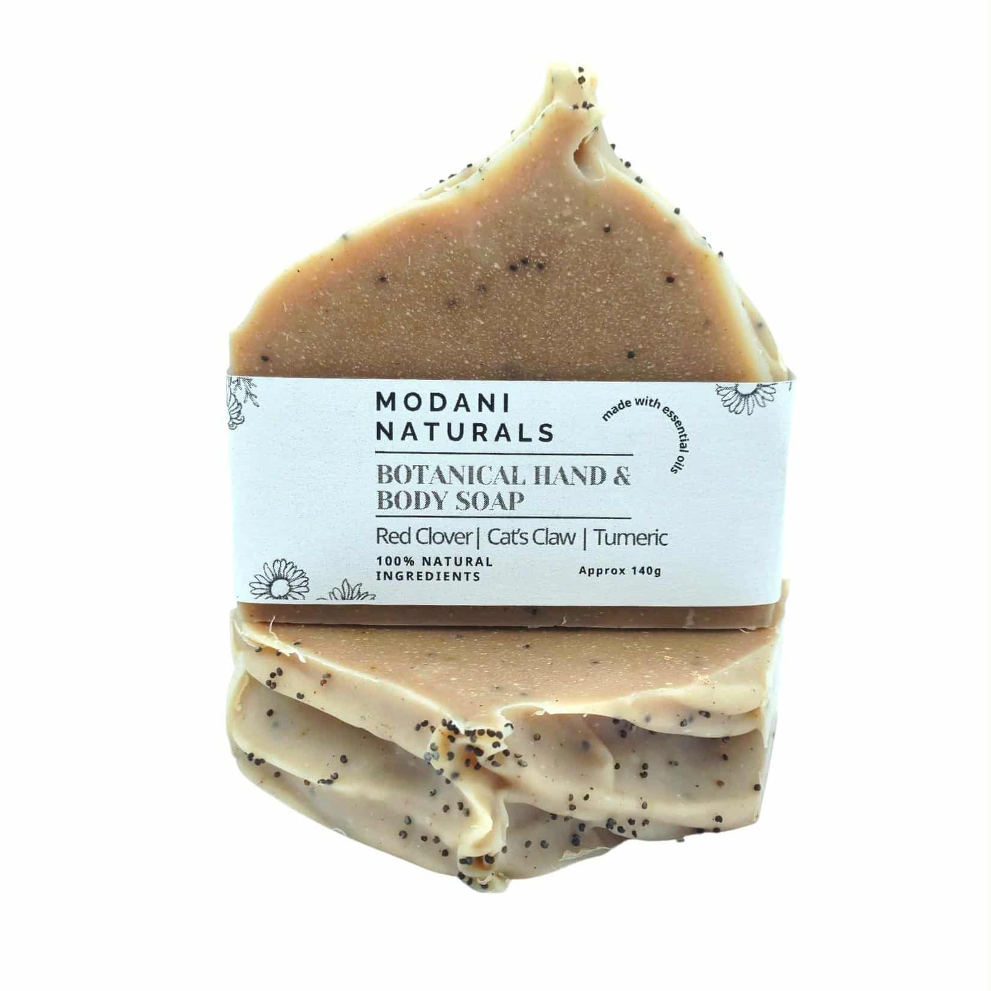 Red Clover, Cat's Claw & Turmeric Hand & Body Soap