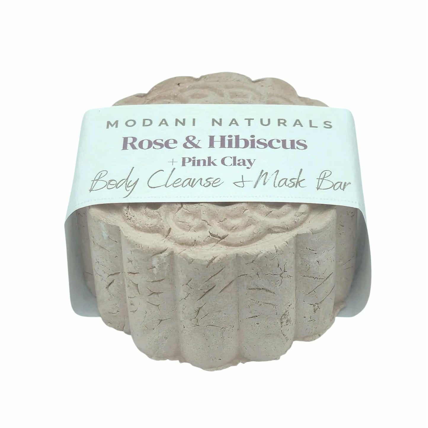 Body cleanse and mask bar with 'Modani Naturals' label on a white background
