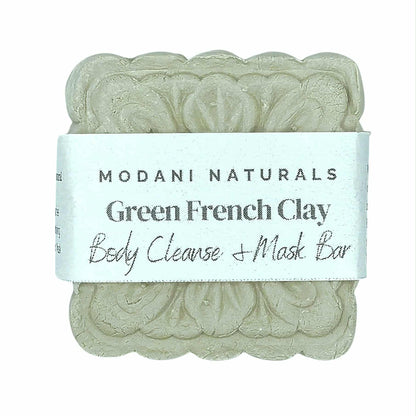 Green French Clay Cleanse & Mask Body Bar