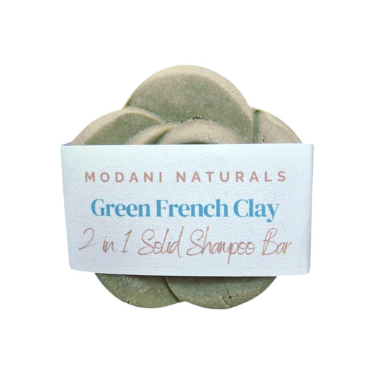 Solid Shampoo and Conditioning Bar - French Green Clay 60g