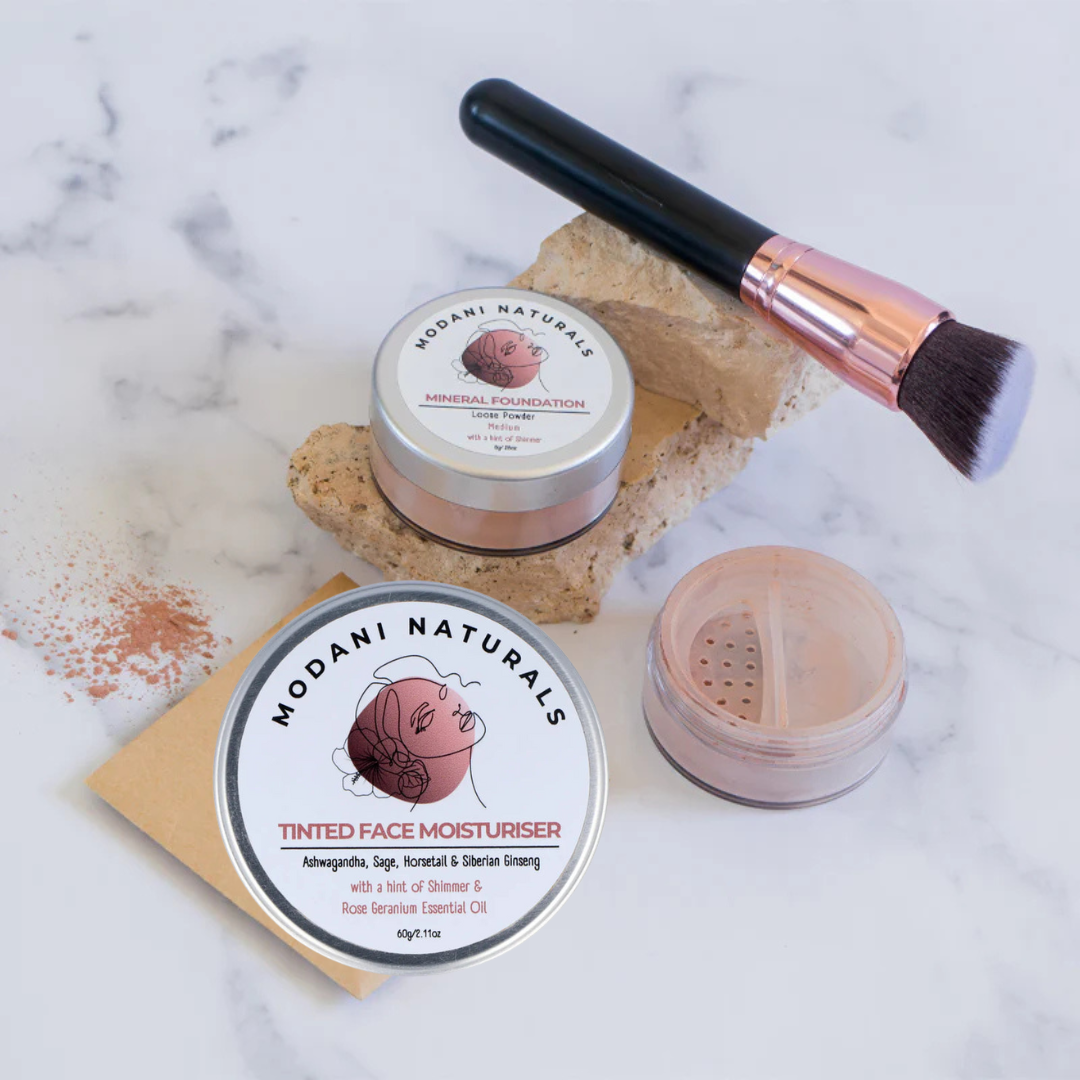 Tinted Face Moisturiser & Mineral Foundation Powder Bundle