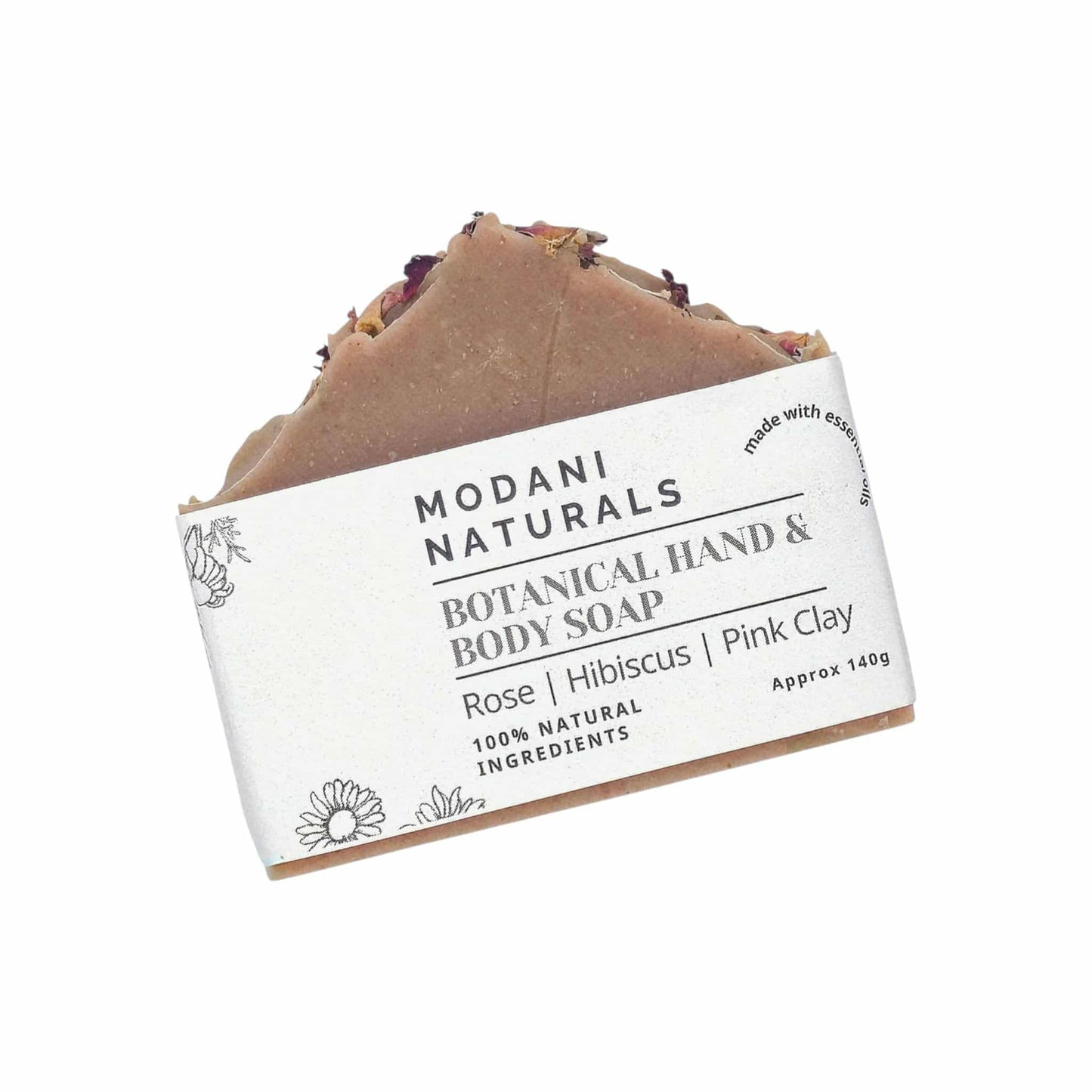 Rose, Hibiscus & Pink Clay Hand Body Soap