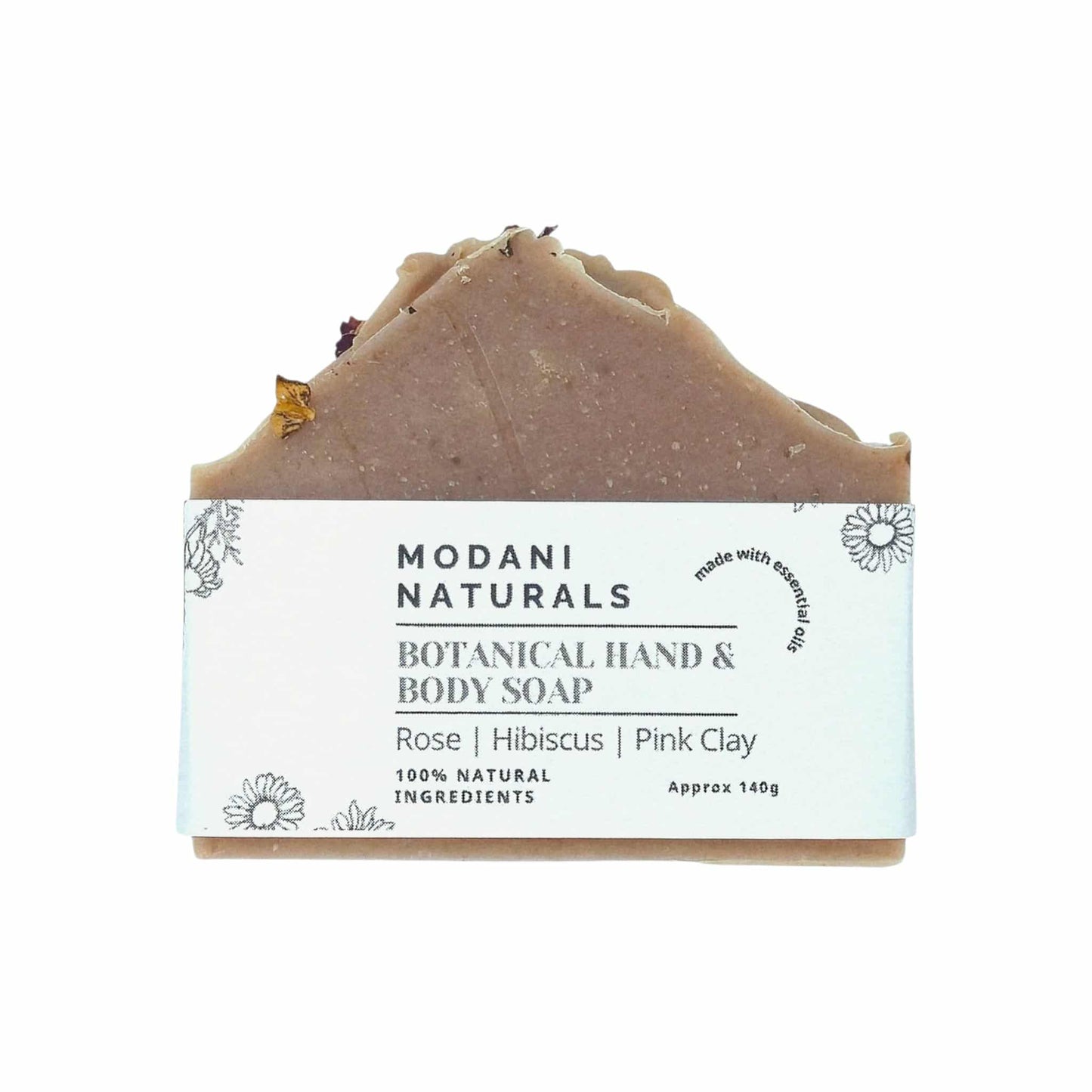 Rose, Hibiscus & Pink Clay Hand Body Soap