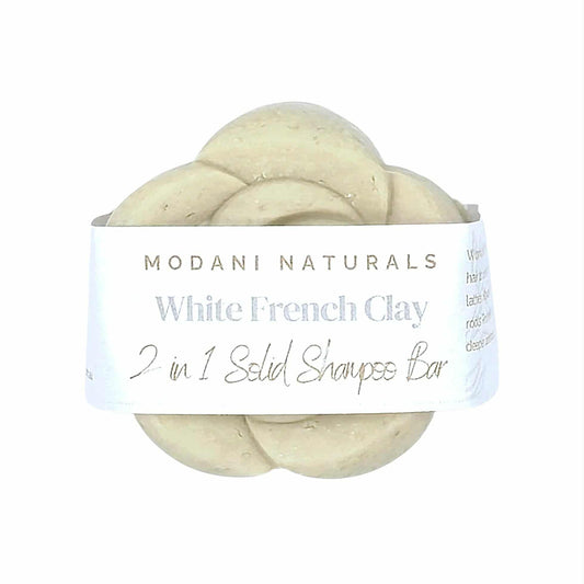 Solid Shampoo and Conditioning Bar - French White Clay 60g